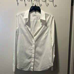 COS white poplin button down